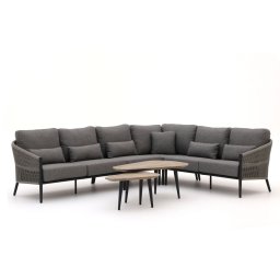 + 15% kassakorting | Bellagio Mineo/ROUGH-K hoek loungeset 6-delig - Laagste prijsgarantie!