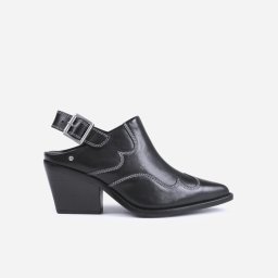 Bronx - maat 42 - Next-low-kole Dames Slingback - Zwart