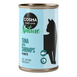 6x140g Nature Tonijn & Garnalen Cosma Kattenvoer
