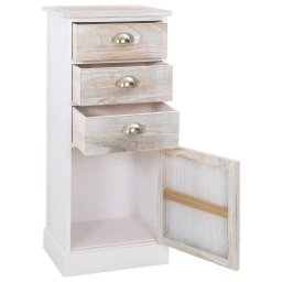 vidaXL Bijzetkast 38x28x86 cm paulowniahout