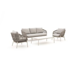 + 15% kassakorting | Bellagio Cupello stoel-bank loungeset 4-delig - Laagste prijsgarantie!