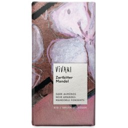 Vivani Chocoladereep Puur met Amandelen