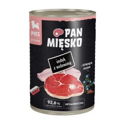 Voordeelpakket: 36x400g Pan Mięsko Dog Puppy kalkoen met rund natvoer voor honden