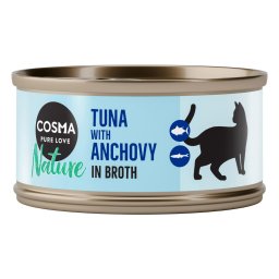 24x70g Tonijn met hele Ansjovis Cosma Nature Kattenvoer