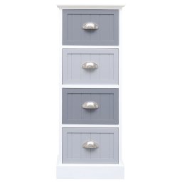 vidaXL Bijzetkast 35x30x90 cm paulowniahout
