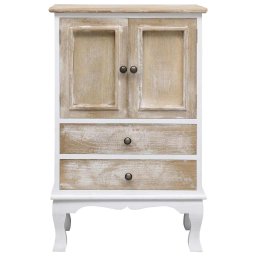 vidaXL Ladekast 50x30x80 cm hout wit