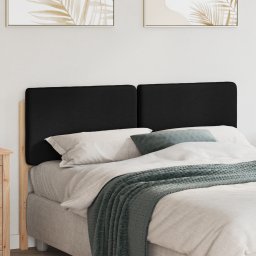 vidaXL Gestoffeerd hoofdbord Bruin en zwart 140 cm Massief grenenhout