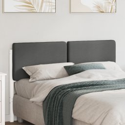 vidaXL Gestoffeerd hoofdbord met hoofdeinde Wit en Lichtgrijs 120 cm