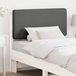 vidaXL Gestoffeerd hoofdbord met hoofdeinde Wit en Lichtgrijs 80 cm