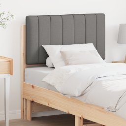 vidaXL Gestoffeerd hoofdbord met hoofdeinde Bruin en Licht Grijs 75 cm