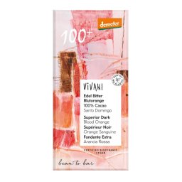 Vivani Superior Dark 100% Cacao Blood Orange