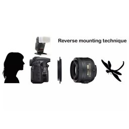 Caruba Omkeerring Sony E-mount - 77mm