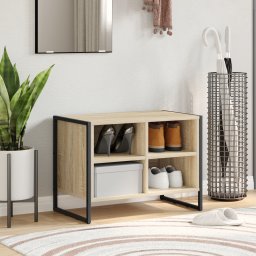 vidaXL Schoenenkast 60 x 35 x 44 cm Bewerkt hout Sonoma