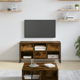 vidaXL TV-kast 100 x 36 x 49,5 cm Rook Eik Bewerkt hout