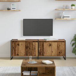 vidaXL TV-kast 140 x 36 x 49.5 cm Oud Hout Bewerkt hout