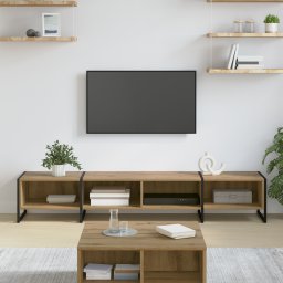 vidaXL TV-kast 170,5 x 36 x 30,5 cm Ambachtelijk eiken Bewerkt hout