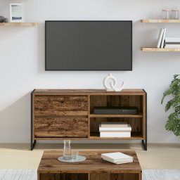vidaXL TV-kast 100 x 36 x 49,5 cm Oud Hout Bewerkt hout