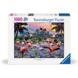 Roze Flamingo's Puzzel (1000 stukjes)