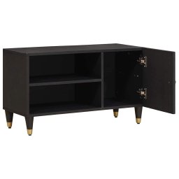 vidaXL TV-kast Zwart 80 x 33 x 46 cm Massief Mango Hout