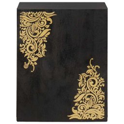 vidaXL Wandkast Zwart 38 x 33 x 48 cm Massief Mango Hout