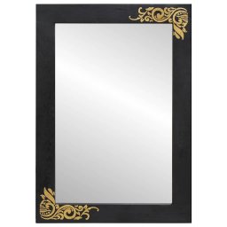 vidaXL Badkamer Spiegel Zwart en Zilver 70 x 50 x 2,5 cm