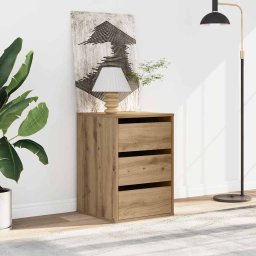 vidaXL Ladekast 40x41x58 cm bewerkt hout artisanaal eikenkleurig