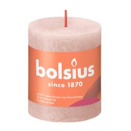 Bolsius Rustiek Stompkaars Misty Pink 80/68