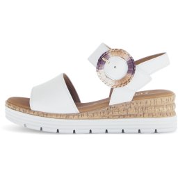 Gabor - maat 38.5 - Dames Sandalen - wit