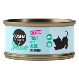6x70g Nature Kitten Tonijn & Aloë Vera Cosma Kattenvoer