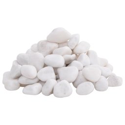 vidaXL Kiezelstenen gepolijst 2-5 cm 10 kg wit
