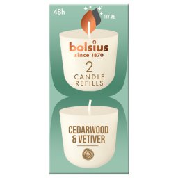 Bolsius Cederwood & Vetiver Candle Refills