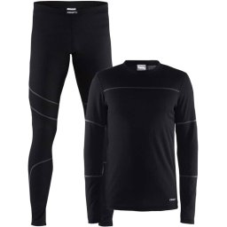 Craft - Maat S -Baselayer Set Thermoset Heren - Black/Granite