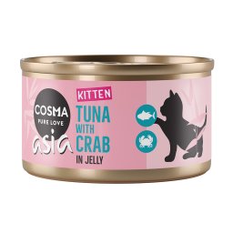 Megapack Cosma Asia Kitten in Jelly 24 x 85 g Tonijn met krabvlees