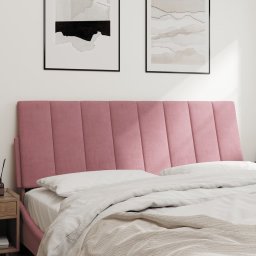 vidaXL Hoofdbordkussen "Hanko" 120 cm fluweel roze