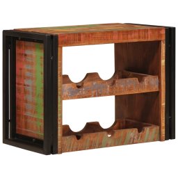 vidaXL Wijnrek Bruin 60 x 45 x 33 cm Massief gerecycled hout