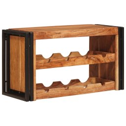 vidaXL Wijnrek Bruin 80 x 45 x 33 cm Massief Acaciahout