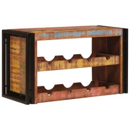 vidaXL Wijnrek Bruin 80 x 45 x 33 cm Massief gerecycled hout