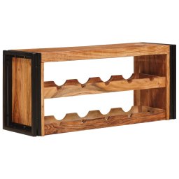 vidaXL Wijnrek Bruin 100 x 45 x 33 cm Massief Acaciahout