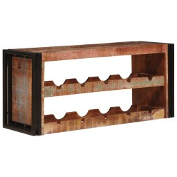 vidaXL Wijnrek Bruin 100 x 45 x 33 cm Massief gerecycled hout