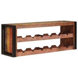 vidaXL Wijnrek Bruin 120 x 45 x 33 cm Massief gerecycled hout