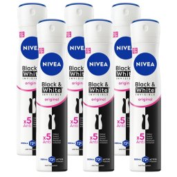 Nivea Black & White Original Anti-transpirant Voordeelverpakking
