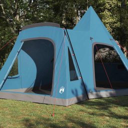 vidaXL Teepee Tent 5-Person 5-persoons Blauw