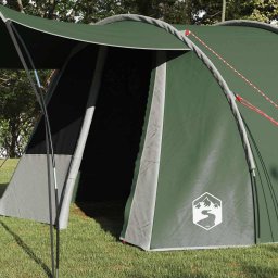 vidaXL Tunnel Tent 4-Person 4-persoons Groen en Wit