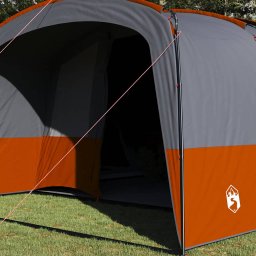 vidaXL Familietent voor 12 Personen 12-persoons Grijs en Oranje