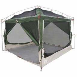 vidaXL Binnen tent voor 7 Personen 7-persoons Groen en Grijs