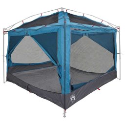 vidaXL Binnen tent voor 7 Personen 7-persoons Blauw en Grijs