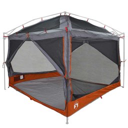 vidaXL Binnen tent voor 7 Personen 7-persoons Grijs en Oranje