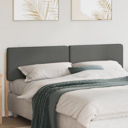 vidaXL Gestoffeerd hoofdbord Bruin en Licht Grijs 180 cm