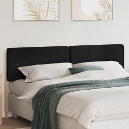 vidaXL Gestoffeerd hoofdbord Bruin en zwart 180 cm Massief grenenhout