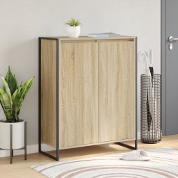 vidaXL Schoenenkast met opslag Sonoma 79 x 36 x 100 cm Bewerkt hout